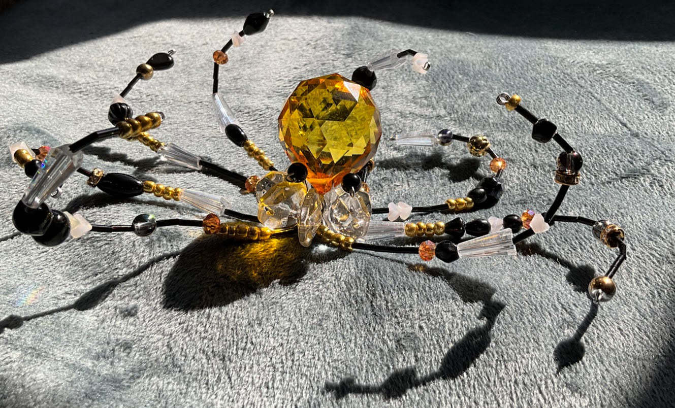 Black and Gold Octopus